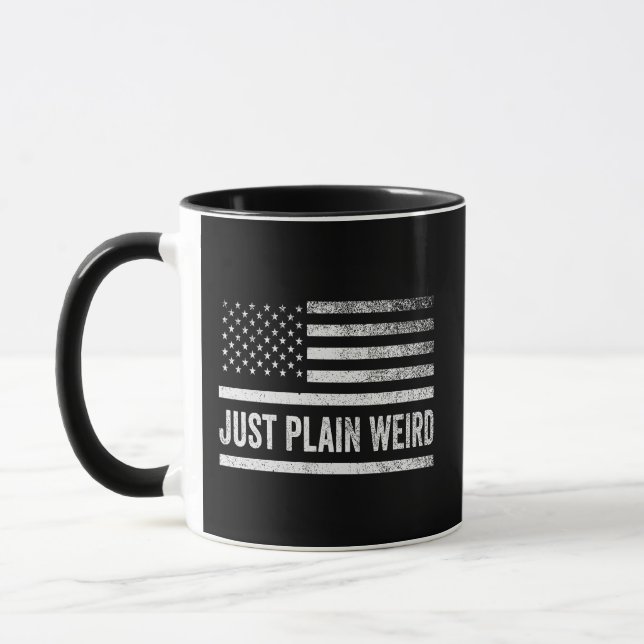 Nur Schlichte komische amerikanische Flaggenwahl Tasse (Links)