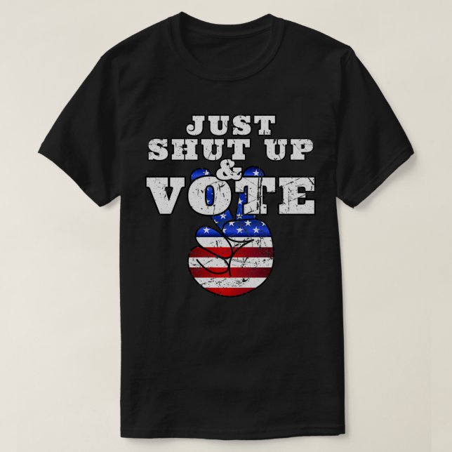 NUR SCHLIESSEN UND STIMMEN Not leidenden Frieden d T-Shirt (Design vorne)