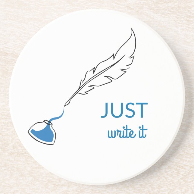 Nur schreiben getränkeuntersetzer (Vorne)