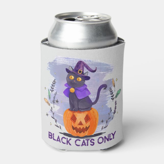 Nur schwarze Katze Dosenkühler (Kanne Vorderseite)