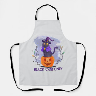 Nur schwarze Katze Schürze