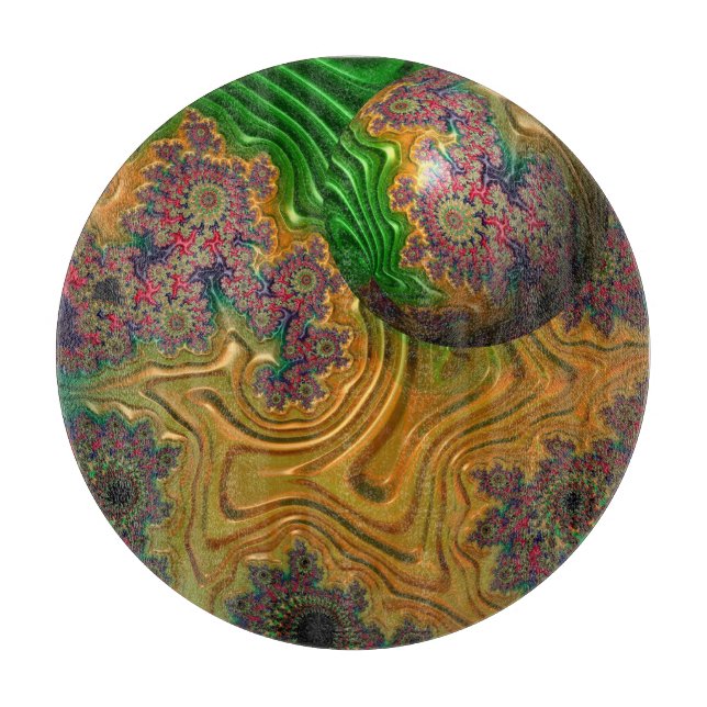 Nur schwebend mit dekorativem Glasfaserkabel Schneidebrett (Vorderseite)