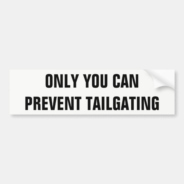 Nur Sie können das condenced Tailgatingfolio Autoaufkleber (Vorne)