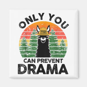Nur Sie können das Drama-Llama-Camping Vintag verh Magnet