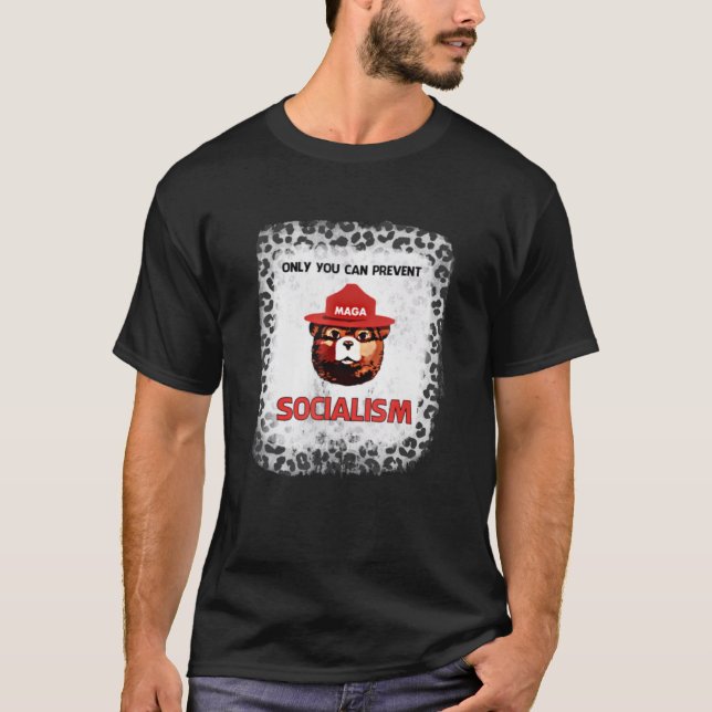 Nur Sie können den Sozialismus konservativen AntiS T-Shirt (Vorderseite)