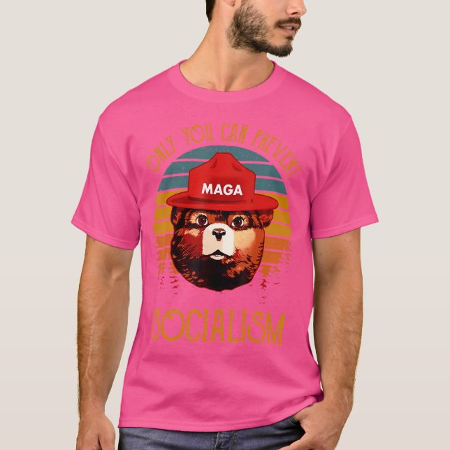 Nur Sie können den Sozialismus verhindern. Camping T-Shirt (Vorderseite)