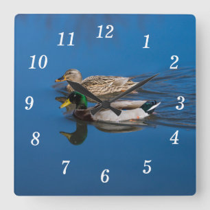 Nur Sie und ich Wall Clock Quadratische Wanduhr