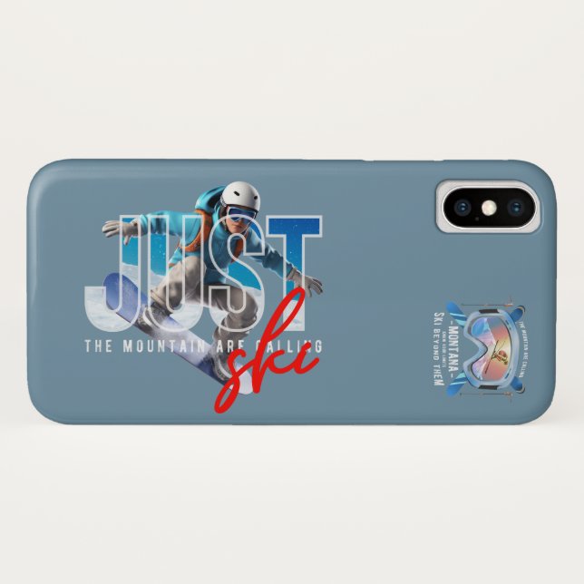 Nur Ski | Case-Mate iPhone Hülle (Rückseite (Horizontal))