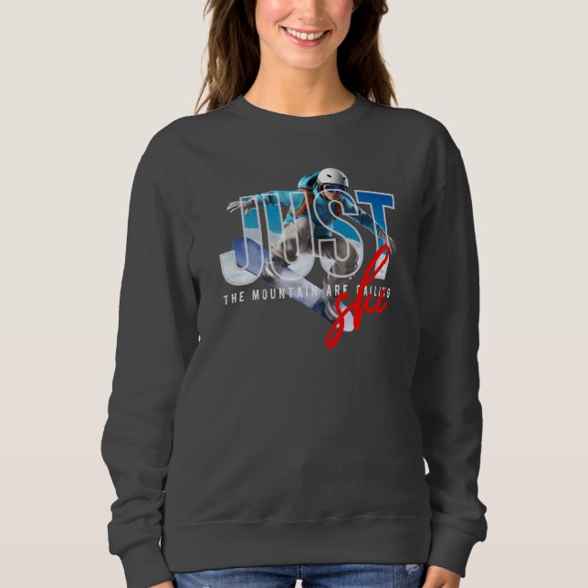 Nur Ski | Frauen Sweatshirt (Vorderseite)