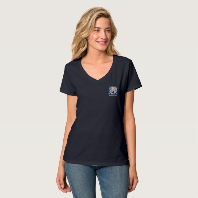 Nur Ski | Women's V-Neck T-Shirt (Vorderseite Vollansicht)