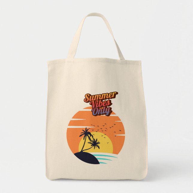 Nur Sommervibes. Tragetasche (Vorne)
