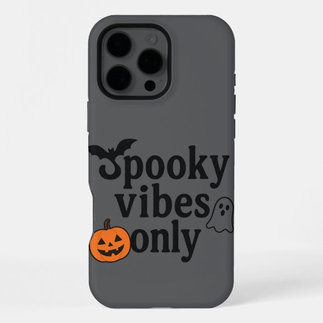 Nur Spooky Vibes 🎃 | Halloween-Sticker iPhone 16 Pro Max Hülle (Rückseite)