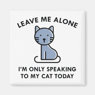 Nur, sprechend mit meiner Katze Magnet