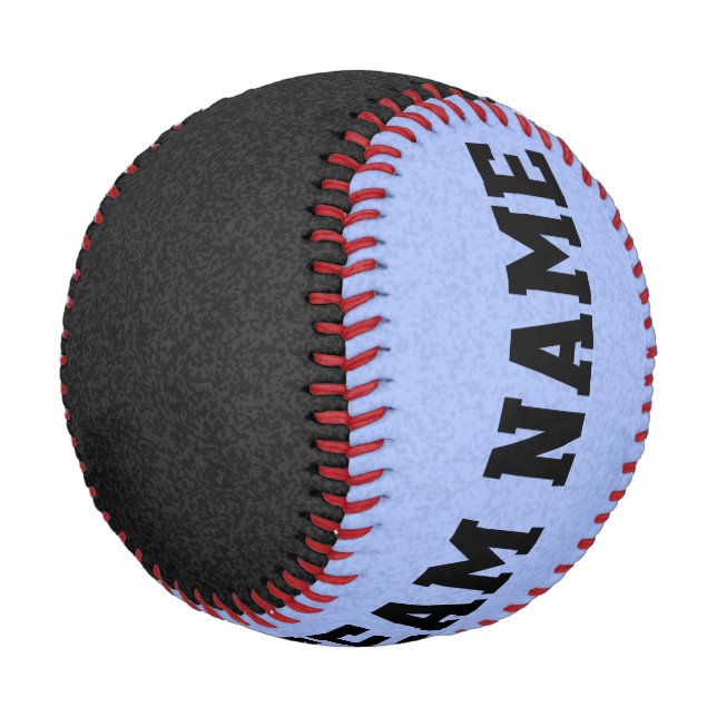 Nur Spritzer Farbe: Schwarz & Blau Baseball (Schrägansicht)