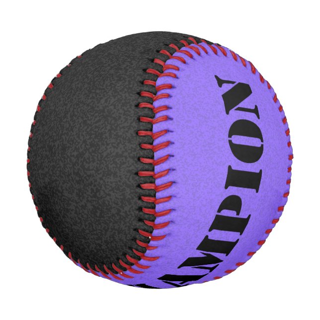 Nur Spritzer Farbe: schwarz & lila Baseball (Schrägansicht)