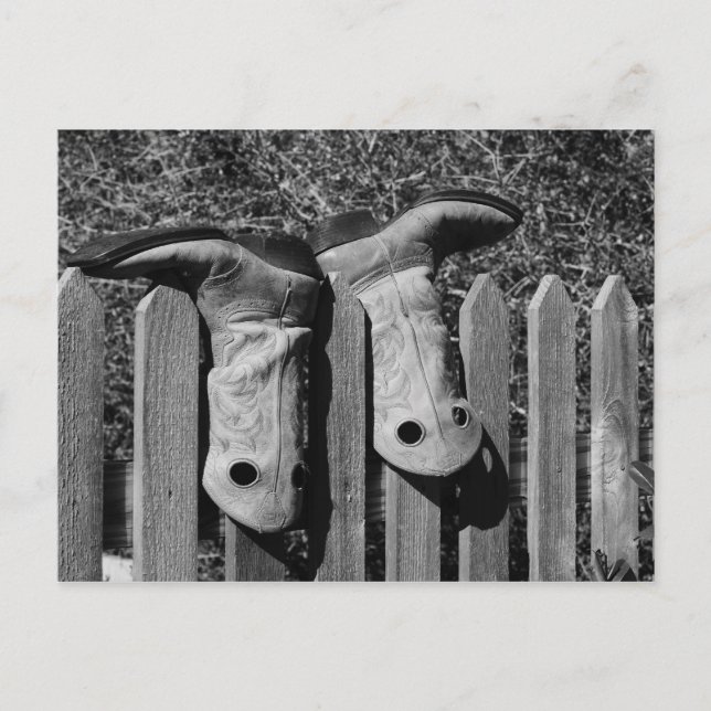 Nur Stiefel Postkarte (Vorderseite)