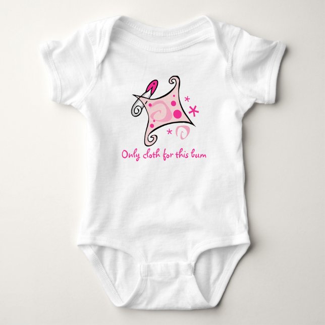 Nur Stoff für diesen Gammler Baby Strampler (Vorderseite)