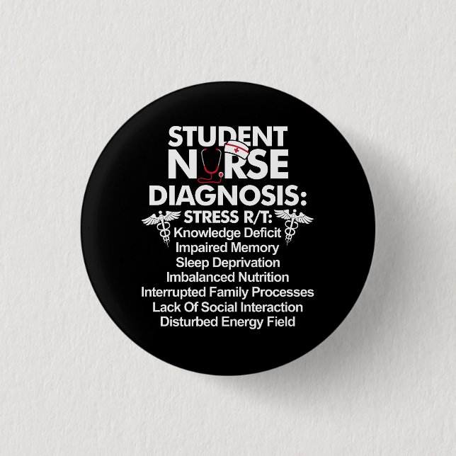 Nur Student der Krankenpflege Krankenpflege Button (Vorderseite)