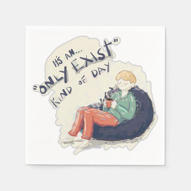 Nur Tag vorhanden Serviette (Vorderseite)