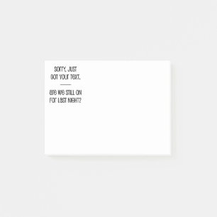 Nur Text Got Post-it Klebezettel