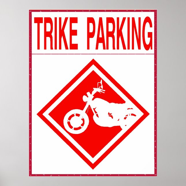 Nur Trike Parking Poster (Vorne)