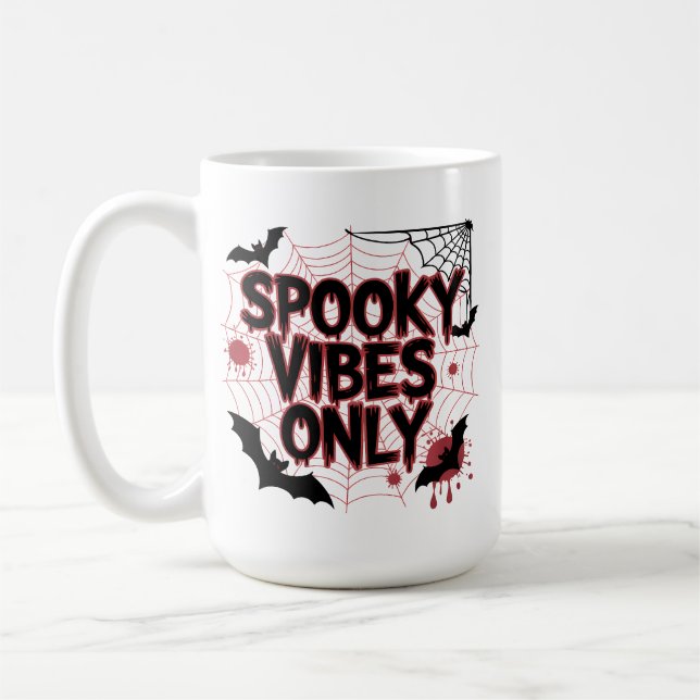 Nur unheimliche Vibes Ästhetik Design-67603 Kaffeetasse (Links)