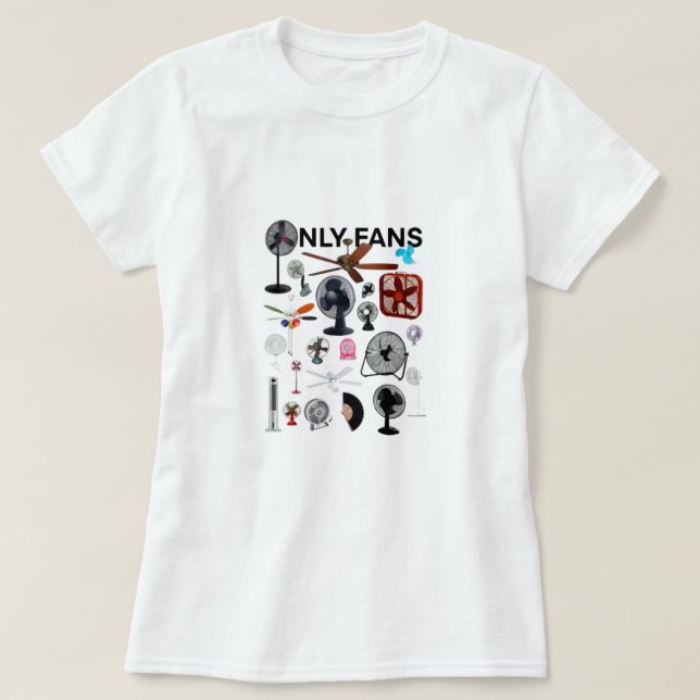 Nur Ventilatoren niedliches Fandesign T-Shirt (Design vorne)