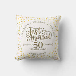 Nur verheiratet 50. Hochzeitstag Kissen