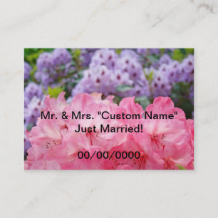 Nur verheiratet! Familie Herr & Mrs. Business Card Visitenkarte