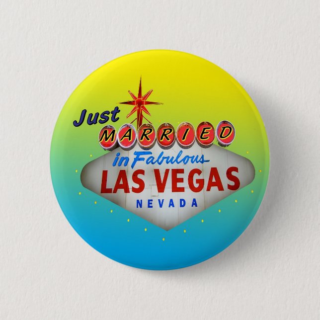Nur verheiratet in Vegas Button (Vorderseite)