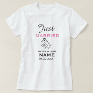 Nur verheiratet Personalisierter T - Shirt