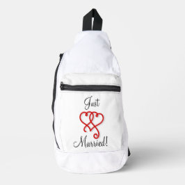 Nur verheiratet zwei miteinander verbundene Wirble Crossbody Bag