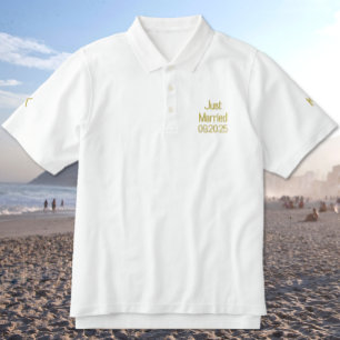 Nur verheiratete Monogramm bestickte Männer