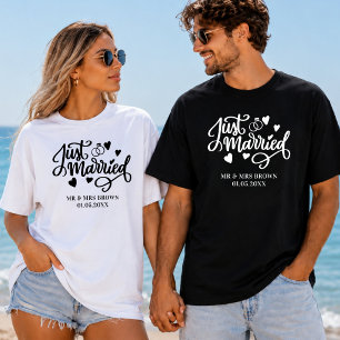 Nur verheiratete Personalisierte Paare gehen Hochz T-Shirt