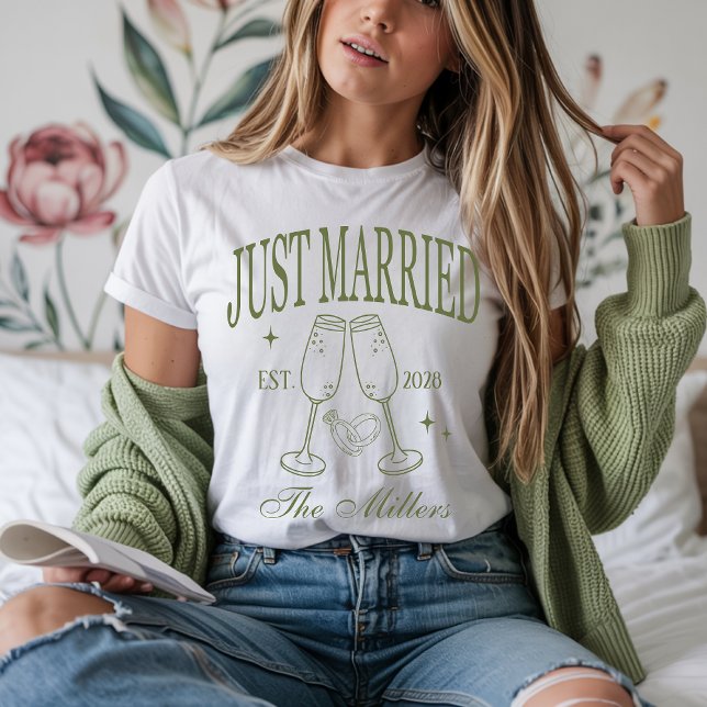 Nur verheiratete Shirts, maßgeschneiderte Shirts (just married shirts, honeymoon shirts, bride and groom shirts, newlywed shirts, custom wedding gift,)