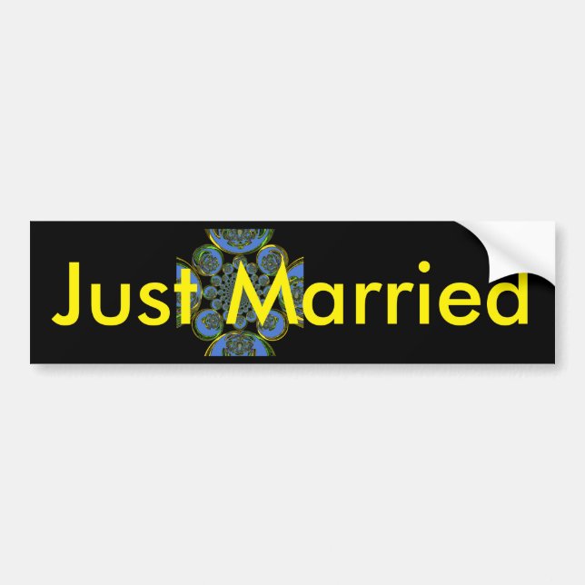 Nur verheiratete Sticker Template Car Autoaufklebe Autoaufkleber (Vorne)