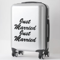 NUR VERHEIRATETE XL-Autokleber (2) - SCHWARZ