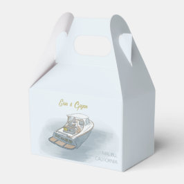 Nur verheiratetes Boot für Hochzeit Geschenkschachtel