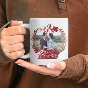 Nur verheiratetes Foto Keepake Kaffeetasse
