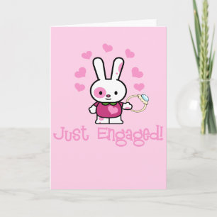 Nur Verlobt Niedliches Bunny mit Ring! Ankündigung