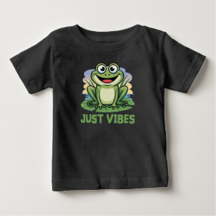 Nur Vibes Frosch Kinder Baby T-shirt