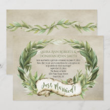 Nur Vintag Laurel Wreath Banner Empfang