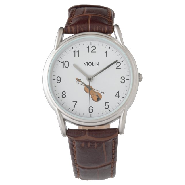 Nur Violine spielen Armbanduhr (Vorderseite)