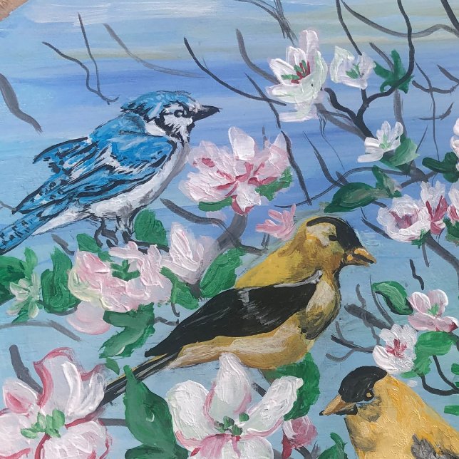 Nur Vogelbeobachtung Blue Jay Kaffeetasse (For Bird Watchers, Bird Designs  on Mugs, original painting I did For Art Clients)