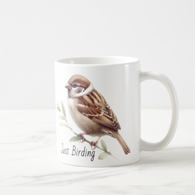 Nur Vogelbeobachtung Sparrow Kaffeetasse (Rechts)