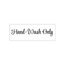 Nur von Hand waschen Stempel