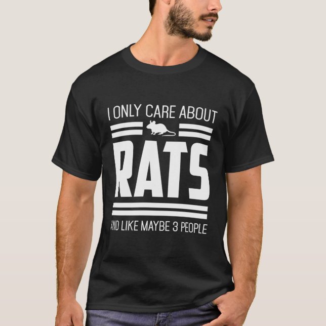 Nur Vorsicht bei Ratten oder Mäusen T-Shirt (Vorderseite)