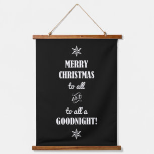 NUR WEIHNACHTEN AN ALLE... WANDTEPPICH MIT HOLZRAHMEN
