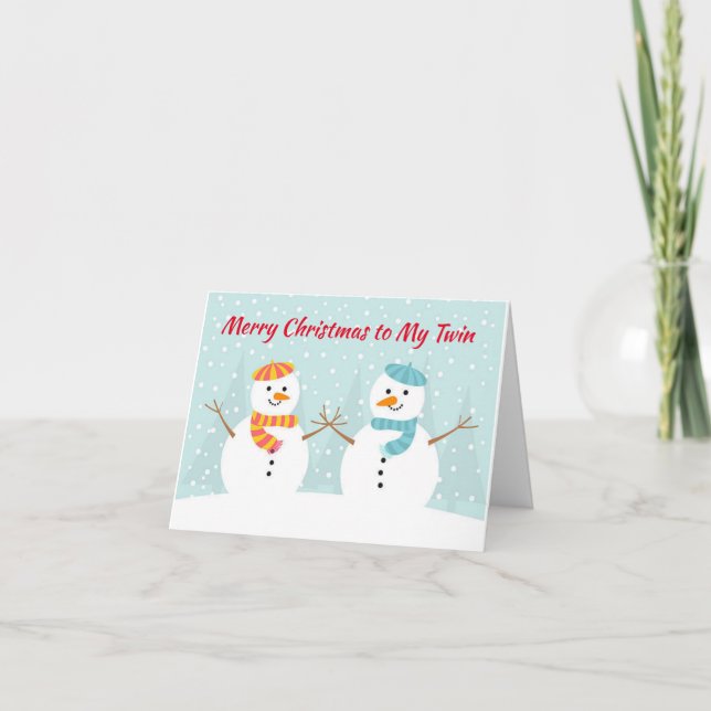 NUR WEIHNACHTEN ZU EINER SONDERKARTE "TWIN" KARTE (Vorderseite)