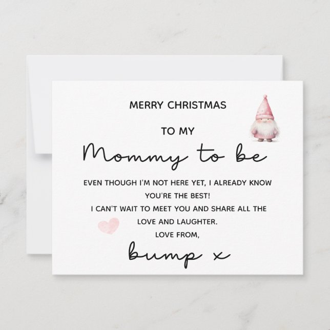 NUR WEIHNACHTSMÄSSE AN MOMMY, UM VON DER BUMP-KART (Vorderseite)